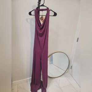 Aria Lattner Burgundy Jumpsuit NWT Medium New